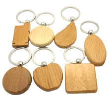 Artigifts Keyring Designer Printed Key Ring Engraved Wood Sublimation Keychain Laser Blanks Wooden Key Chain Custom Logo